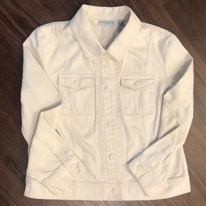 Valerie Stevens - Women’s Casual Jean Jacket - Beige - Never Worn - Large - $28